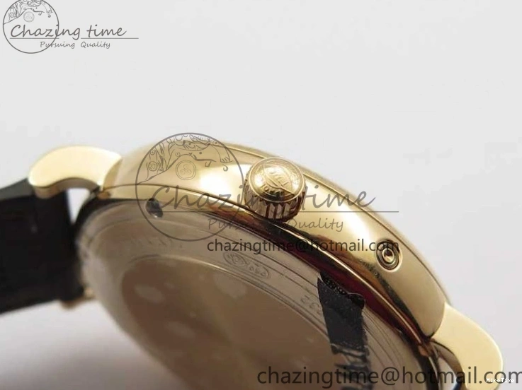 MIROTIME 0415 Stylish Portofino IW459402 RG MKS 1:1 Best Edition White Dial on Brown Leather Strap Miyota 7084